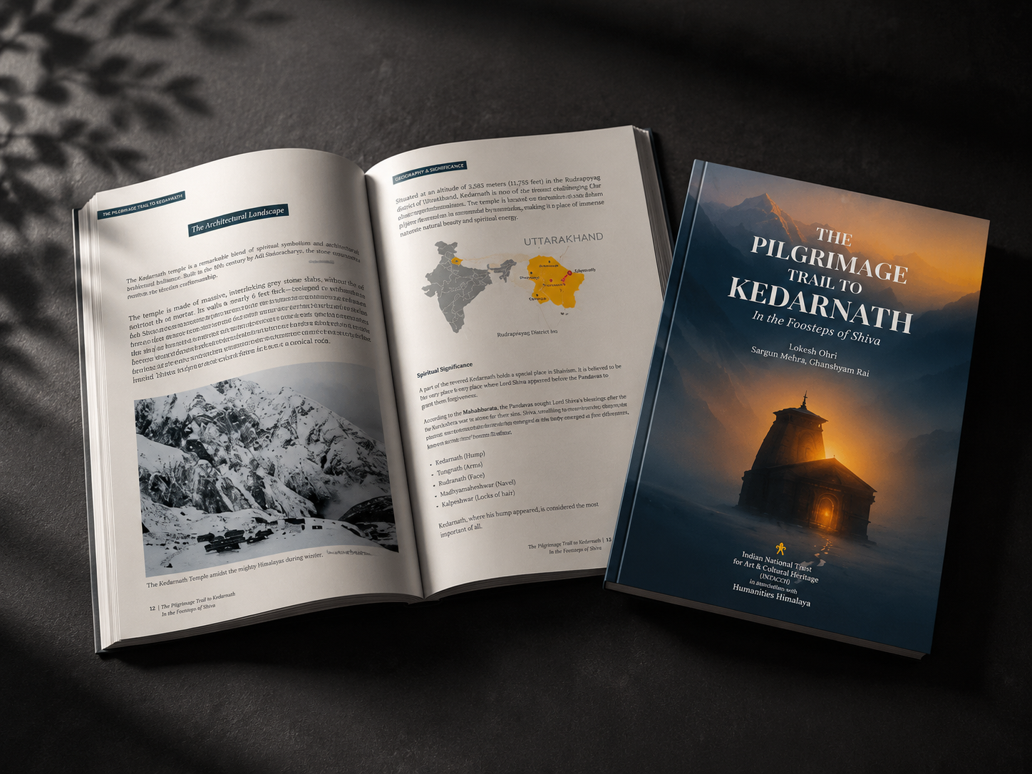 Interior editorial layout for The Pilgrimage Trail to Kedarnath