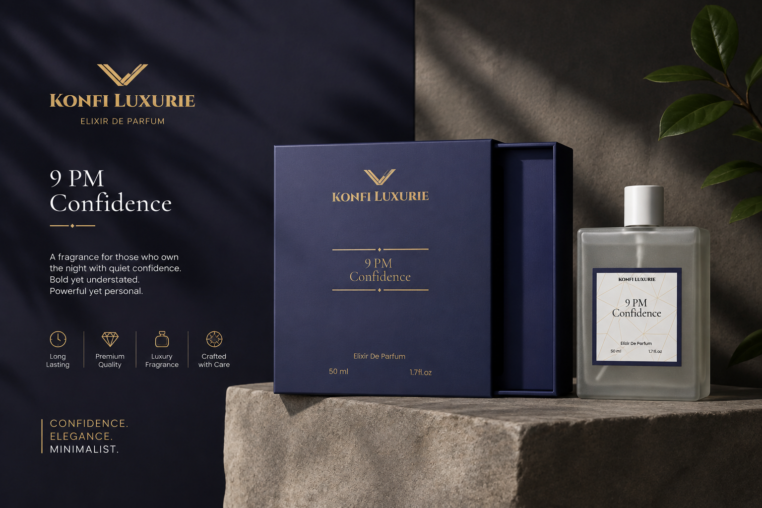 Konfi Luxurie visual identity