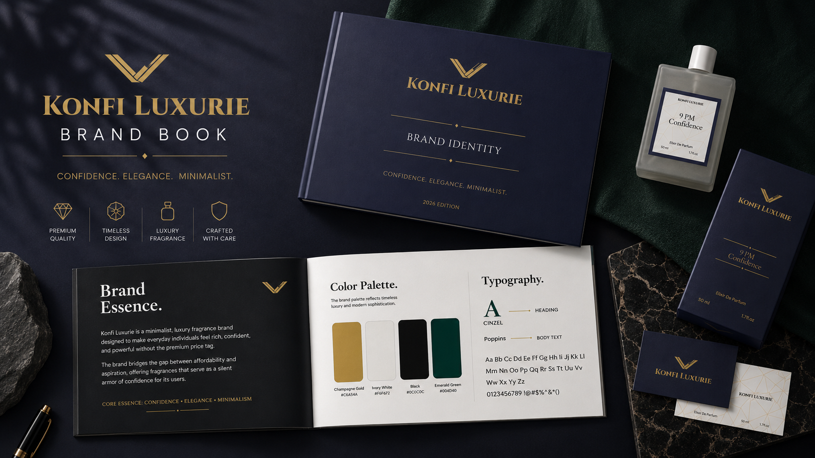 Konfi Luxurie packaging application