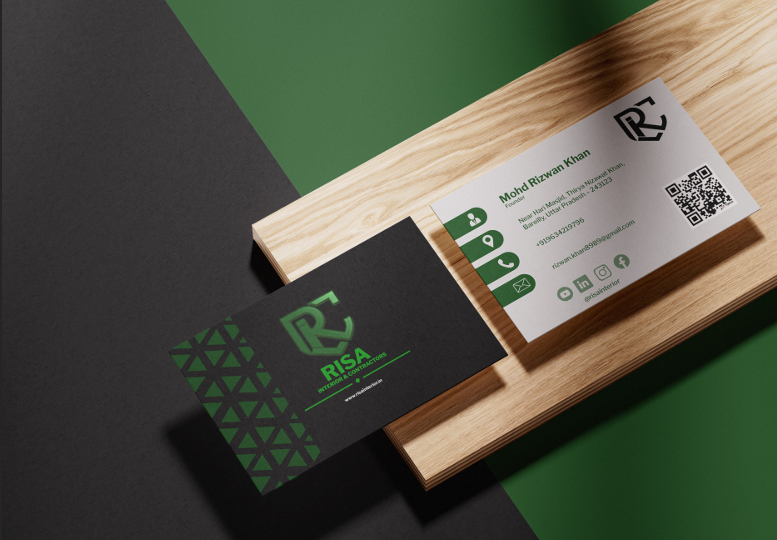 RISA Interiors stationery application